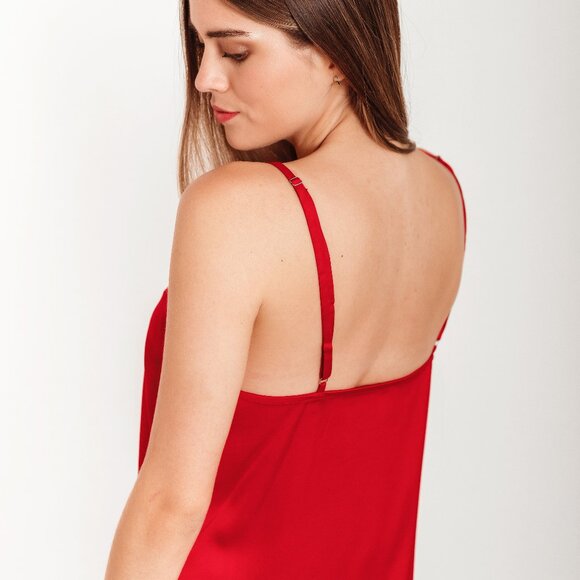 Silk Dress Sheer Nightgown Sexy Sheer Lingerie Babydoll Nightgown - Picture 4 of 5